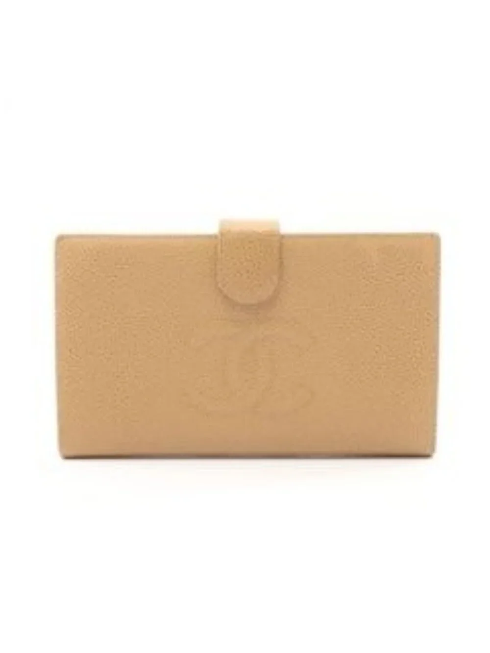 Chanel Caviar Leather CC Logo Bifold Wallet